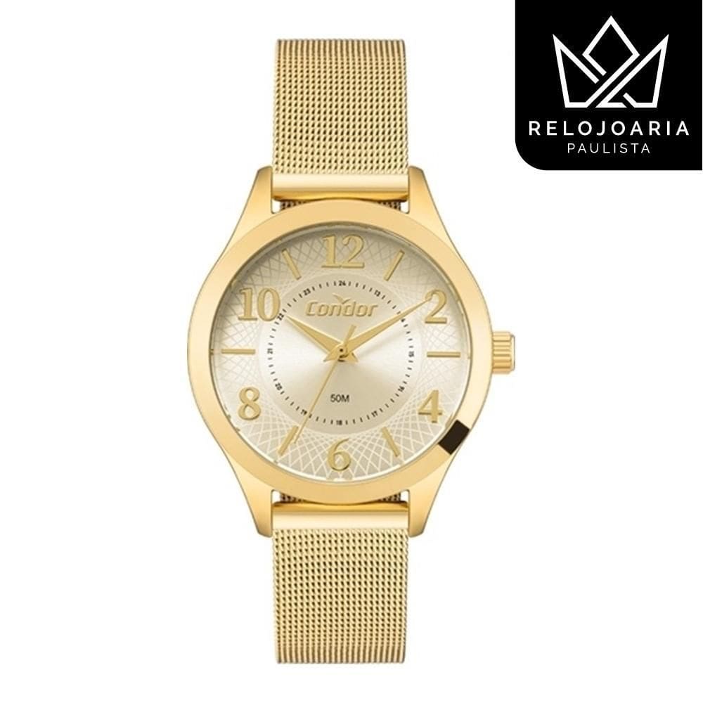 Relógio Condor Feminino Dourado Co2035Niy/K4X