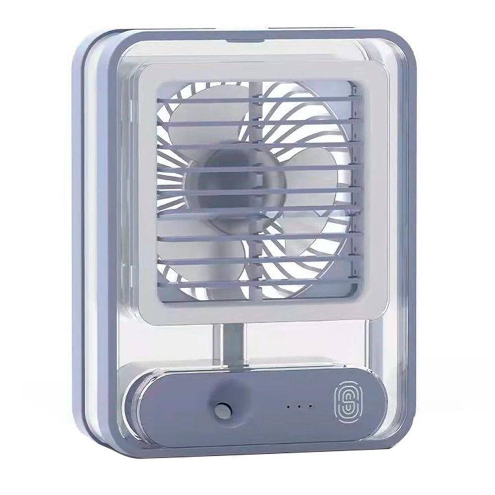 Ventilador Portátil Umidificador LED 3 Veloc. 1500mAh