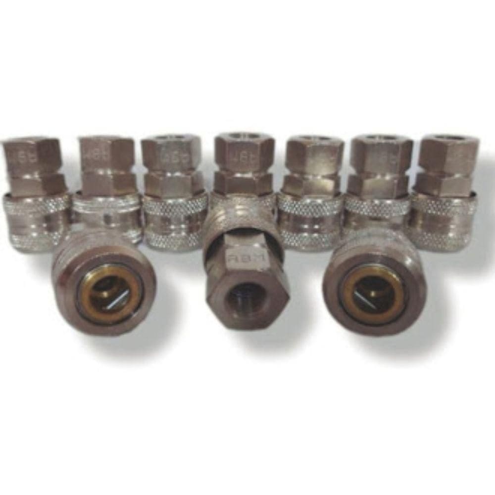 Kit 10 Unidades Engate Rápido Fêmea 1/4 Para Compressor