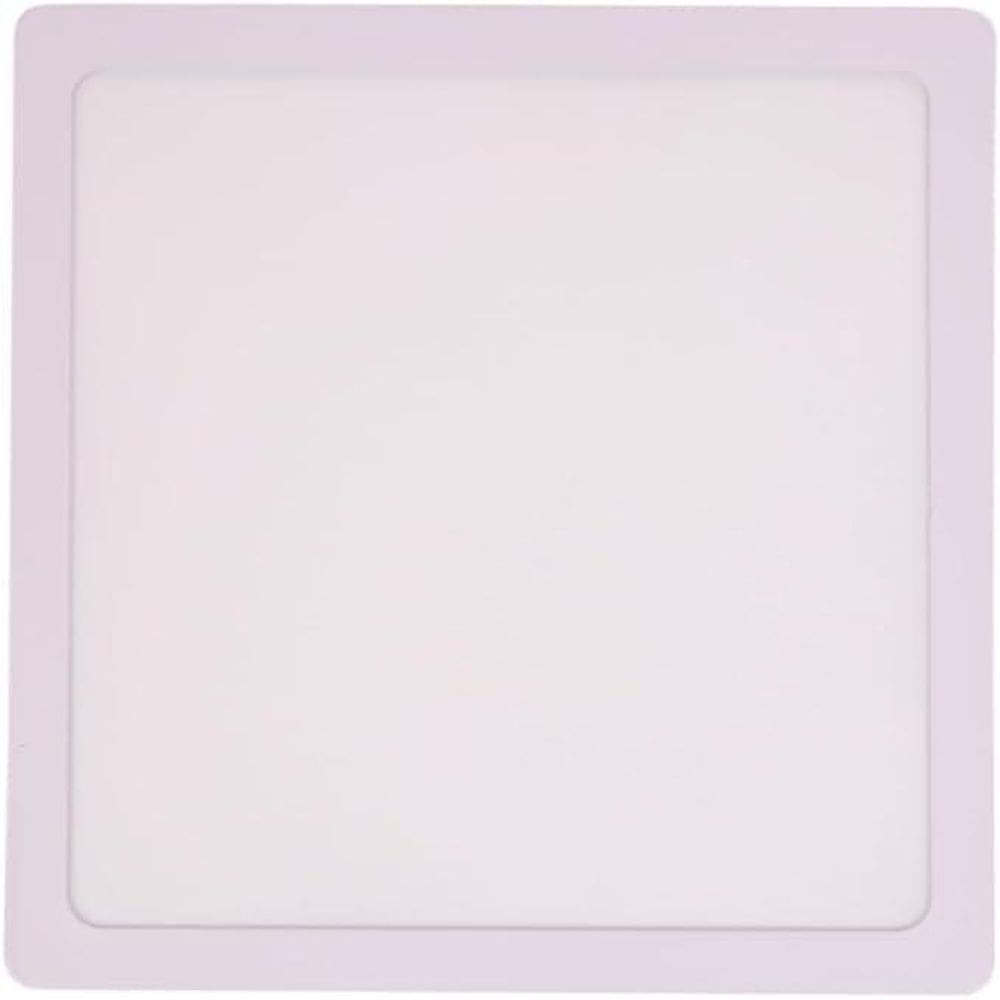 Plafon Quadrado Sobrepor Abs Branco Bivolt Foxlux 18W - 6500