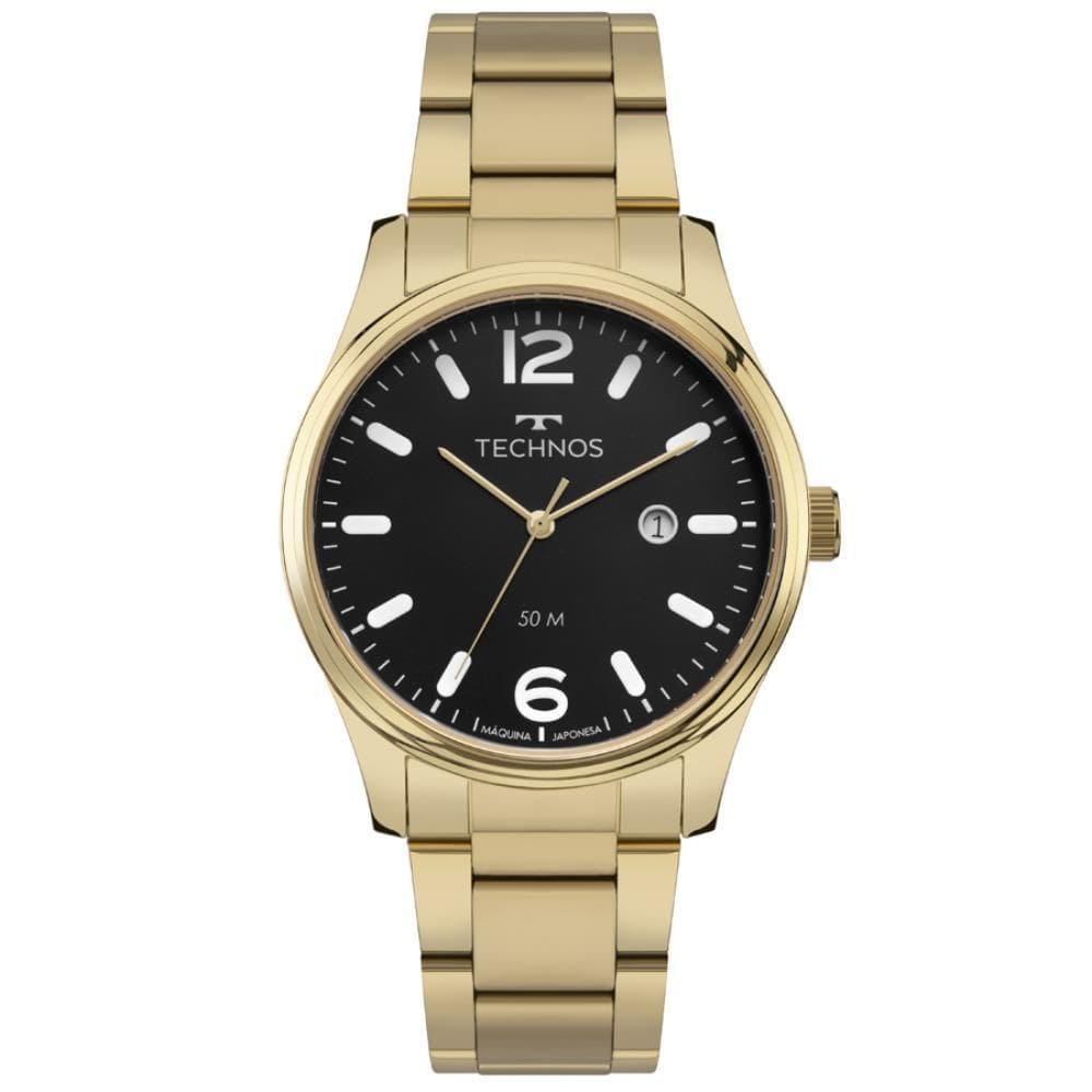 Relógio Technos Masculino Ref: 2115Tzv/1P Classic Dourado