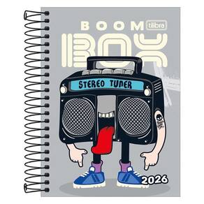 Agenda Diária 2026 Espiral M3 160Fls Spice Boom Box Tilibra