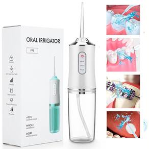Irrigador Oral Jato D`Água Portátil Elétrico 4 Bicos USB