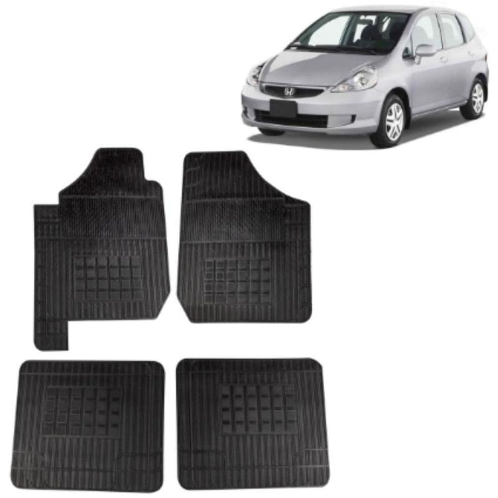 Tapete Borracha Honda Fit 2009 Até 2014 4 Peças