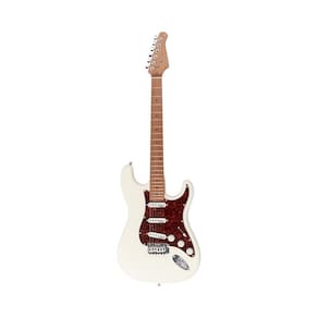 Guitarra Benson Hardy 901 Strato Branco Escudo Tortoise Bag