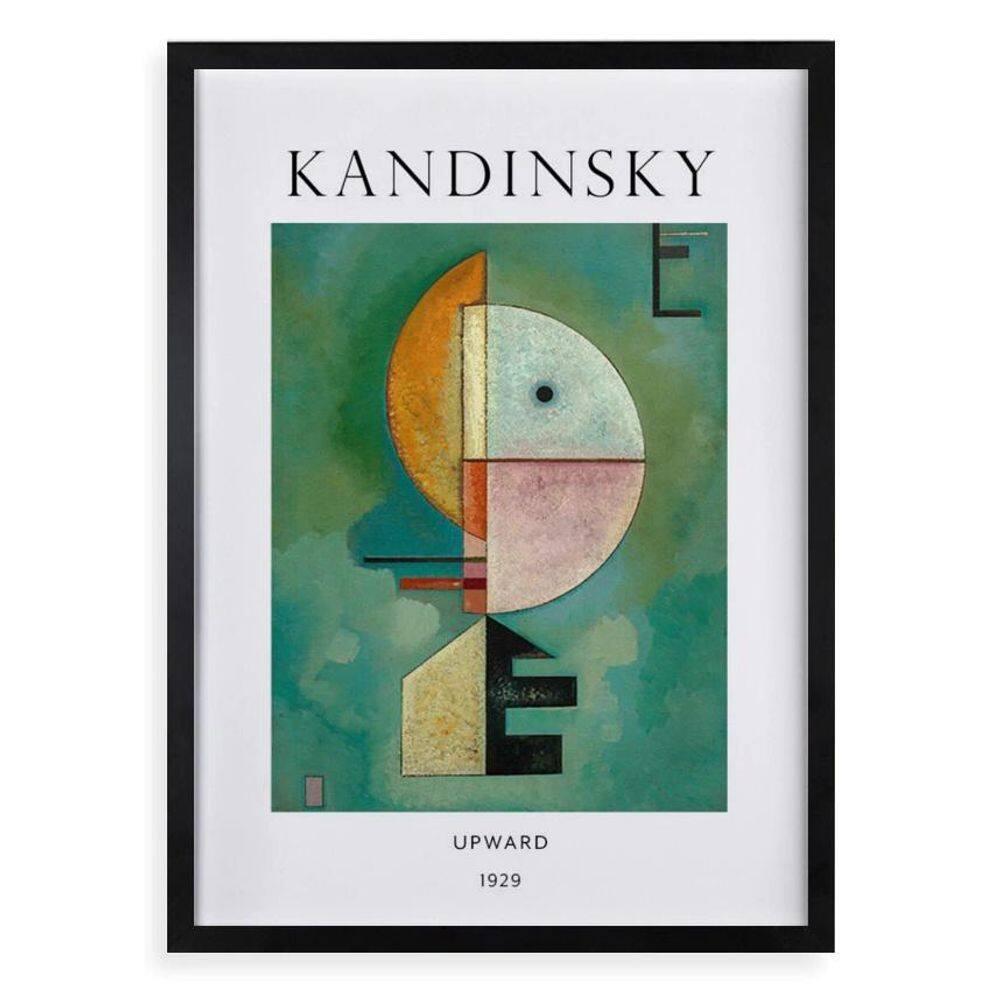 Quadro Decorativo Kandinsky - Upward 33X24Cm - Com Vidro
