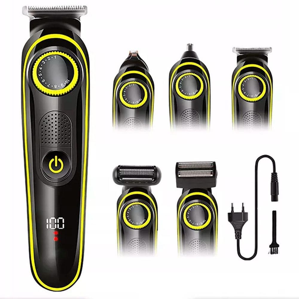 Barbeador Profissional Portátil Kit Corte Bivolt 5 Em 1