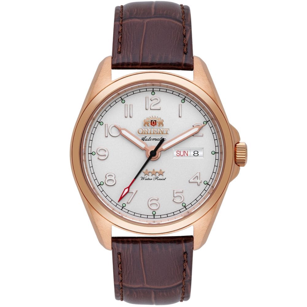 Relógio Orient Automático Couro Masculino Yn6Rc006 S2Nx