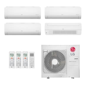 Ar-Condicionado Multi Split Inverter LG 30.000 (2x Evap HW 9.000 + 1x Evap HW 12.000 + 1x Evap Cassete 1 Via 18.000) Quente/Frio 220V