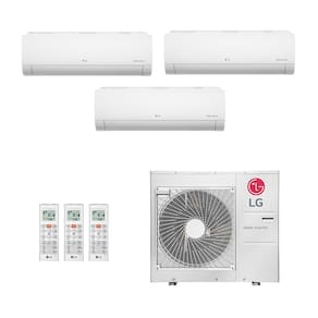 Ar-Condicionado Multi Split Inverter LG 30.000 (2x Evap HW 9.000 + 1x Evap HW 12.000) Quente/Frio 220V