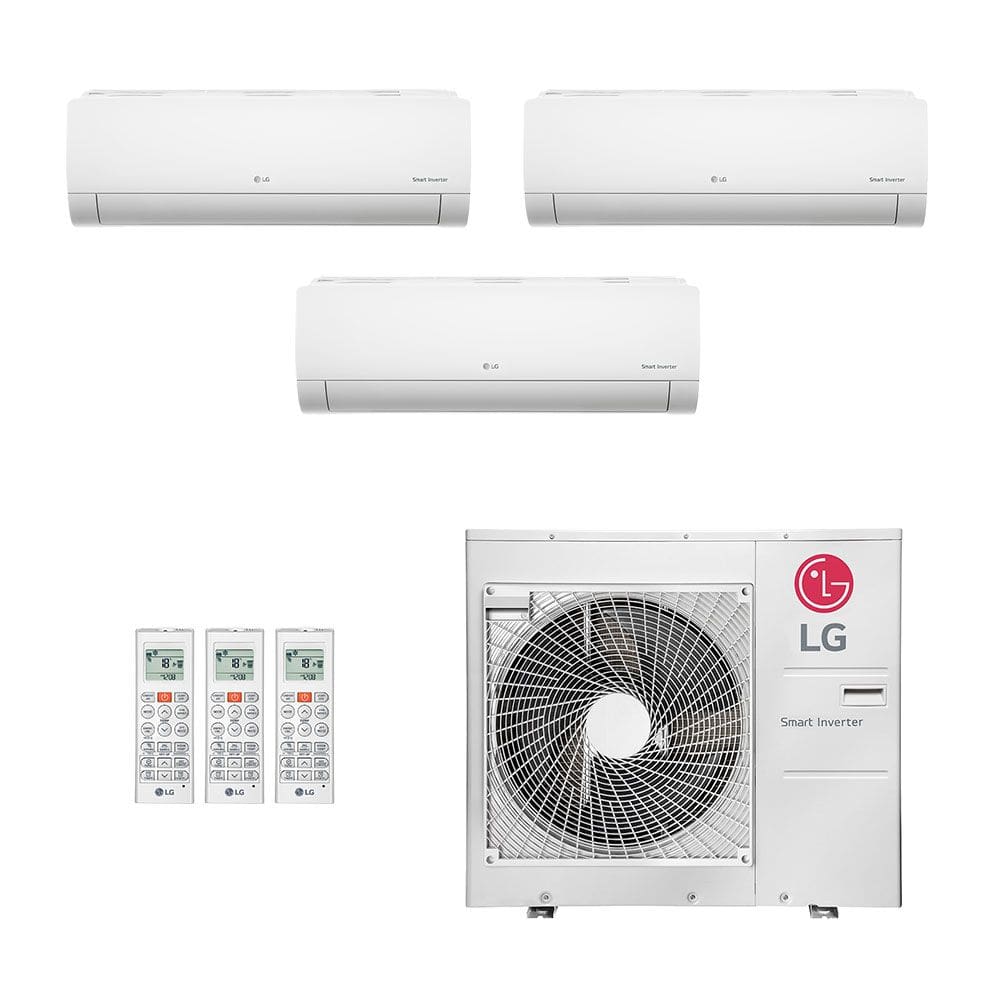 Ar Condicionado Multisplit Tri 39000 Btu(9000+12000+18000) Quente/frio - Inverter - LG - 220v - Amnw18gska1 Amnw12gsja1 Amnw09gsaa1 / Z5
