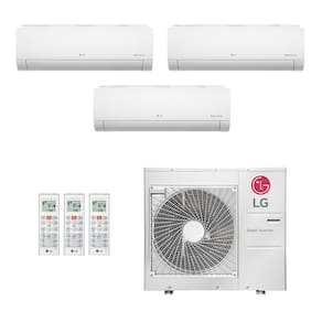 Ar-Condicionado Multi Split Inverter LG 30.000 (1x Evap HW 9.000 + 1x Evap HW 12.000 + 1x Evap HW 24.000) Quente/Frio 220V