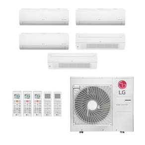 Ar-Condicionado Multi Split Inverter LG 48.000 (1x Evap HW 9.000 + 2x Evap HW 12.000 + 2x Evap Cassete 1 Via 18.000) Quente/Frio 220V