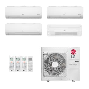 Ar-Condicionado Multi Split Inverter LG 48.000 (2x Evap HW 7.000 + 1x Evap HW 12.000 + 1x Evap Cassete 1 Via 18.000) Quente/Frio 220V
