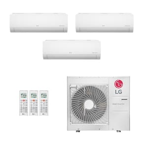 Ar-Condicionado Multi Split Inverter LG 36.000 (2x Evap HW 12.000 + 1x Evap HW 18.000) Quente/Frio 220V