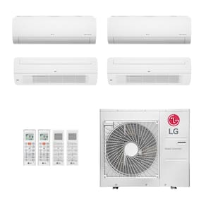 Ar-Condicionado Multi Split Inverter LG 48.000 (2x Evap HW 9.000 + 2x Evap Cassete 1 Via 18.000) Quente/Frio 220V