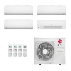 Ar-Condicionado Multi Split Inverter LG 48.000 (3x Evap HW 9.000 + 1x Evap Cassete 1 Via 18.000) Quente/Frio 220V
