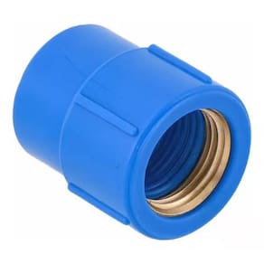 Luva Azul Soldável X Rosca C Bucha Latão 25 X 1/2 Shiva