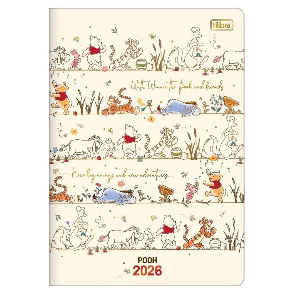 Planner Semanal 2026 Gramp M7 Pooh Winnie Tilibra