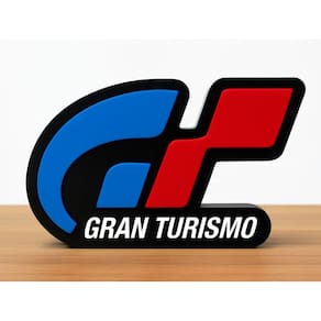 Luminária Letreiro De Led 3D Gran Turismo Decoração
