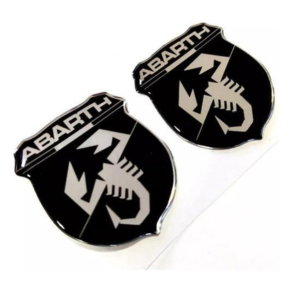 Adesivo Emblema Aplique Lateral Abarth Punto Resinado Res42