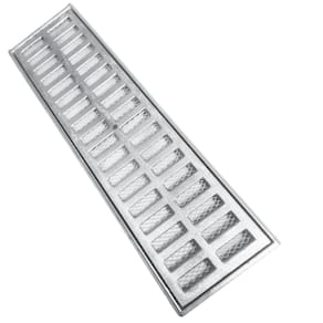 Ralo Alumínio Fundido 15 x 50 Tela e Parafuso Anti Furto