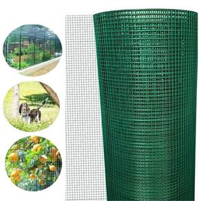 Tela Aço Revestida Pvc Verde 6mm 10m x 1m Reforço Proteção Alambrado