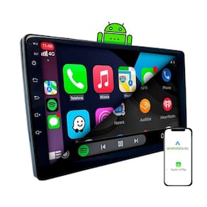 Central Multimídia Slim 9 Pol Esp. Carplay Android Auto