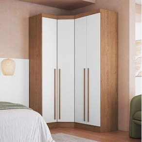 Guarda-roupa Modulado 3 Peças Infinity Cedro/Branco Line