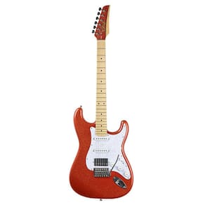 Guitarra Seizi Fun Katana Hss Musashi Lava Red Sparkle