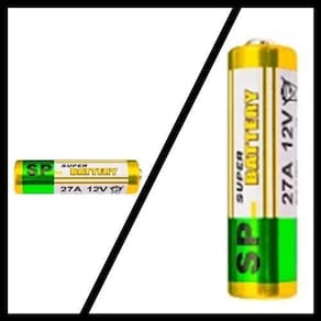 Cartela De Bateria A27 12V Alkaline Com 5 Unidades
