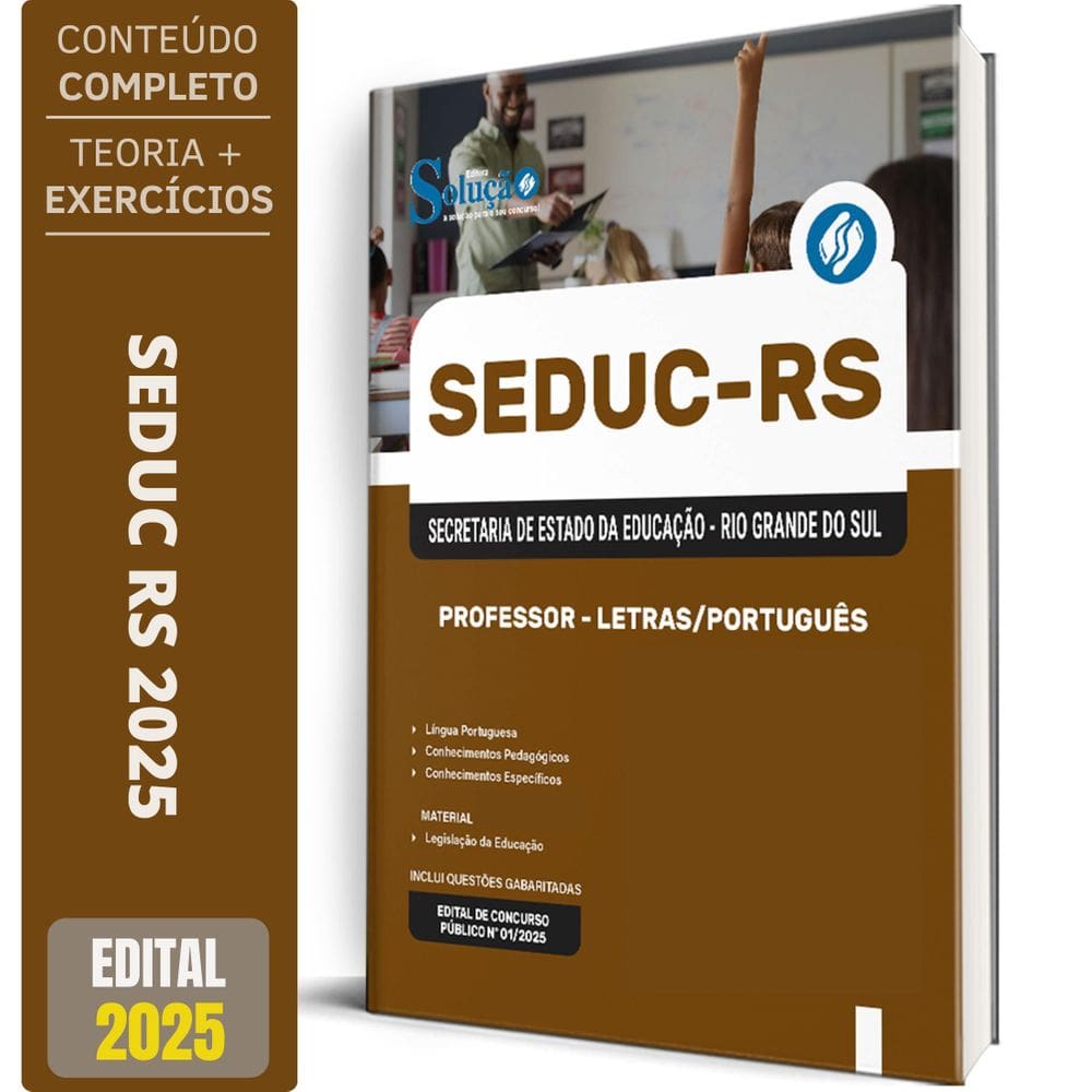 Apostila Seduc Rs 2025 Professor Letras/Português