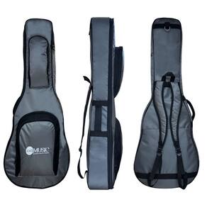 SEMI CASE RÍGIDO P/ VIOLÃO JUMBO CINZA "AMS"