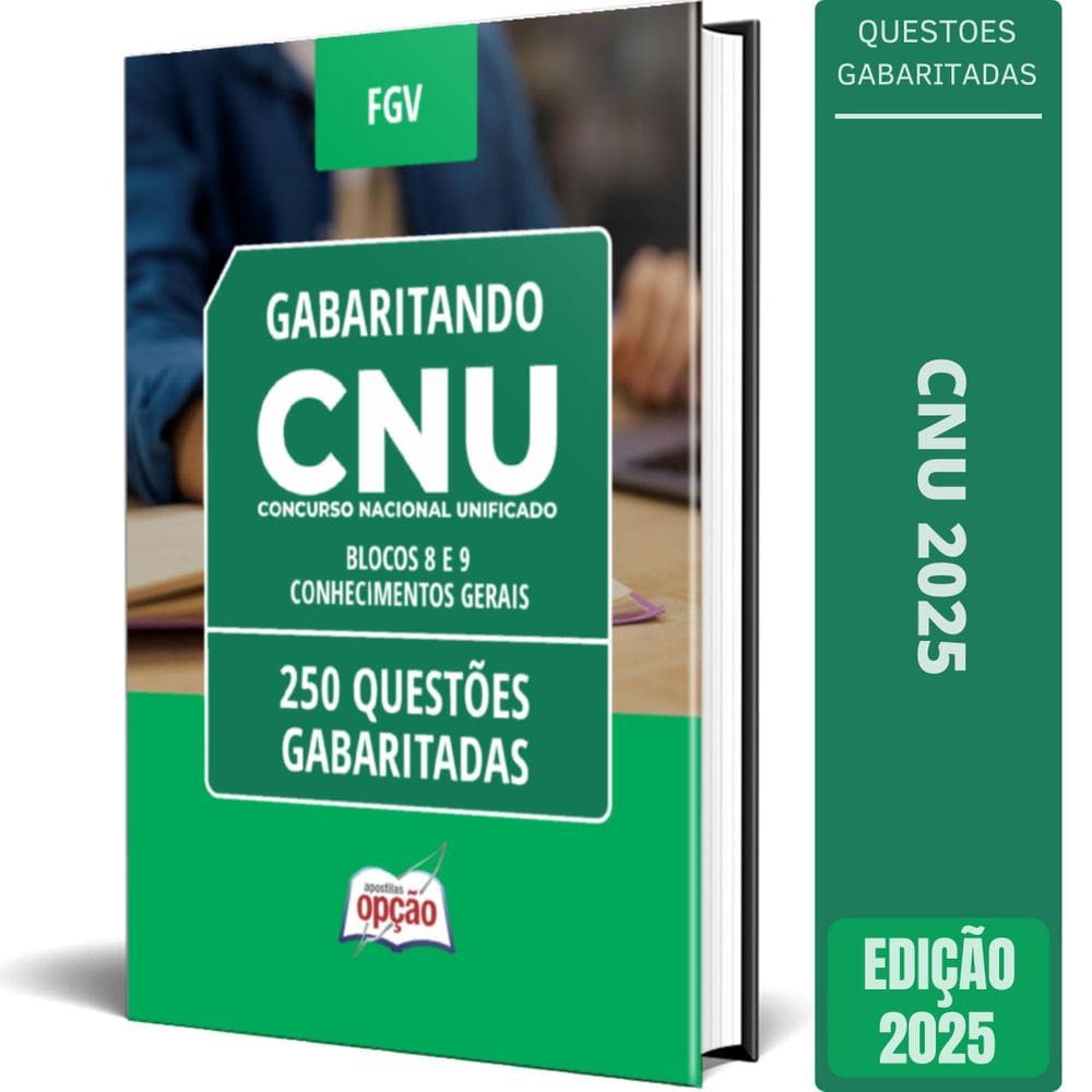 Caderno Testes Cnu 2025 Blocos 8 E 9 Conhecimentos Gerais