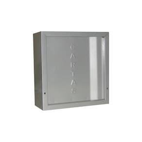 Caixa De Correio Cartas Para Grade E Portão Vertical Em Aço 21x9 - Cinza