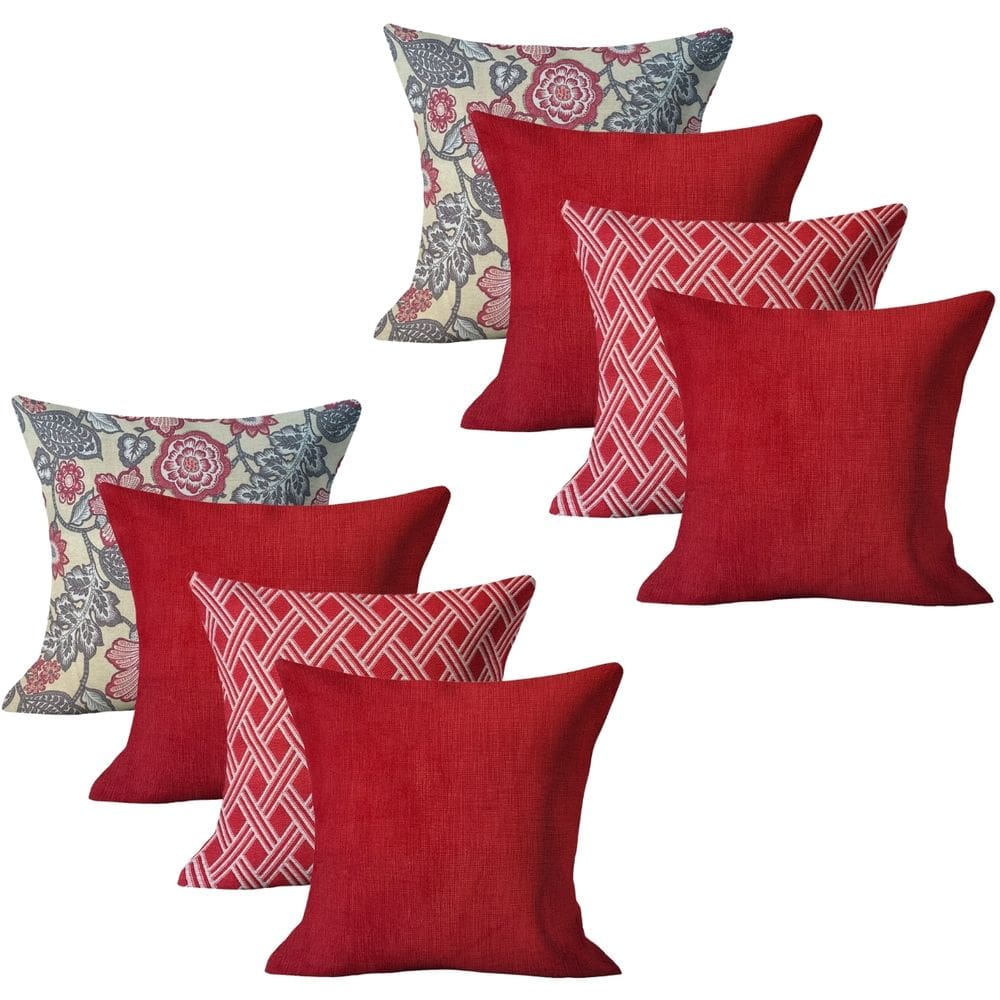 Kit 8 Capas de Almofadas Moderna 45x45 Decorativa Kit 2