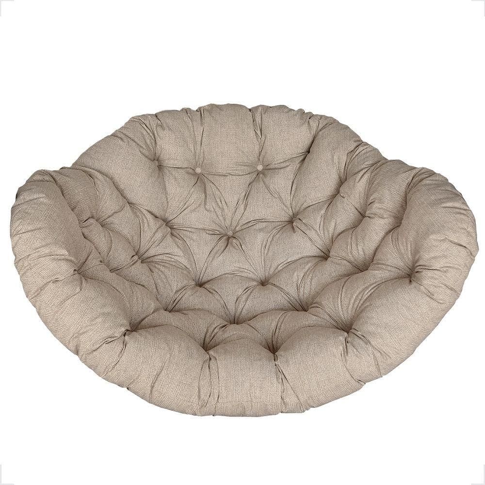 Almofada Futon Confortável P/ Balanço Ninho Linhão Bege