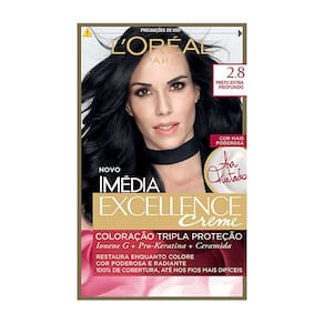 Tintura Creme Imédia Excellence Loreal Preto Extra Profundo 2.8 Kit