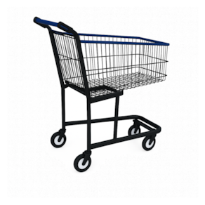 Carrinho de Supermercado 90 LT Pintado Gold Line Minascar