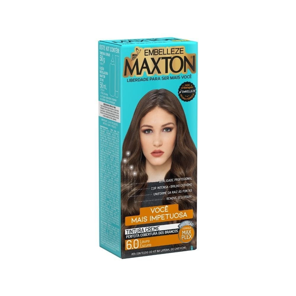 Tintura Creme Maxton Louro Escuro 6.0