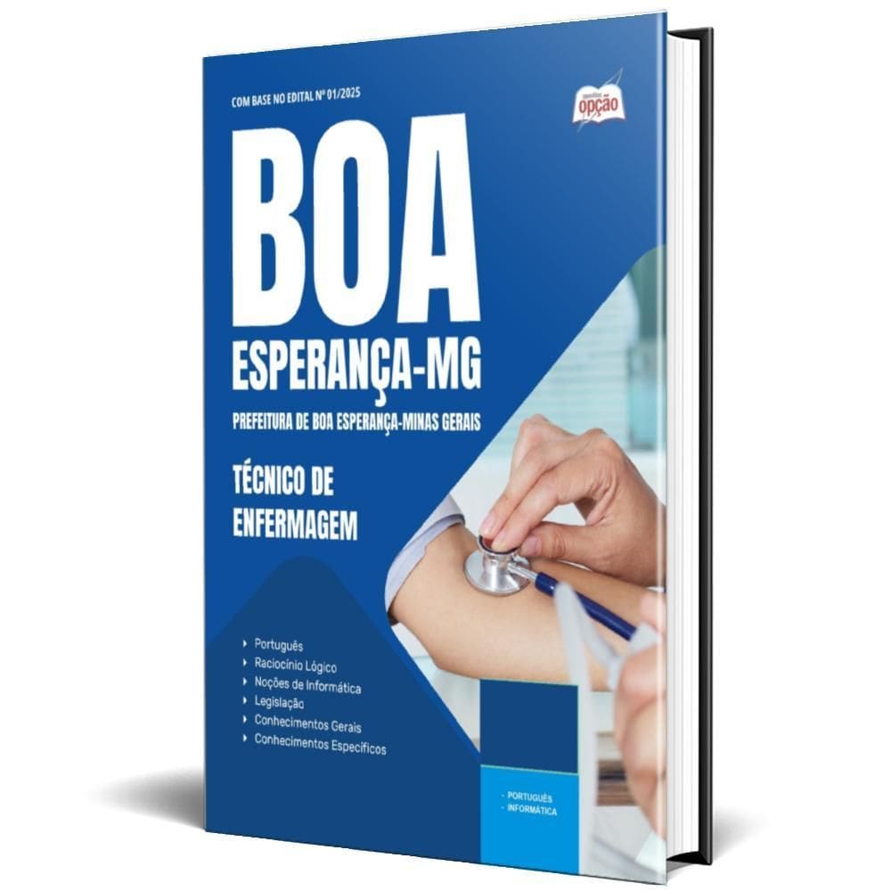 Apostila Prefeitura Boa Esperança Mg 2025 Técnico Enfermagem