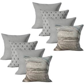 Kit 8 Capas De Almofada Decorativa 45X45 Sofá Cama Kit 5