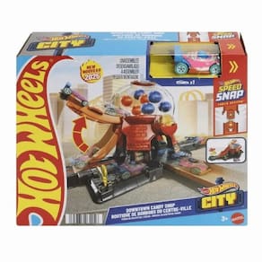 Hot Wheels Pista Loja De Doces Com Carrinho Jbm62 3+ Mattel
