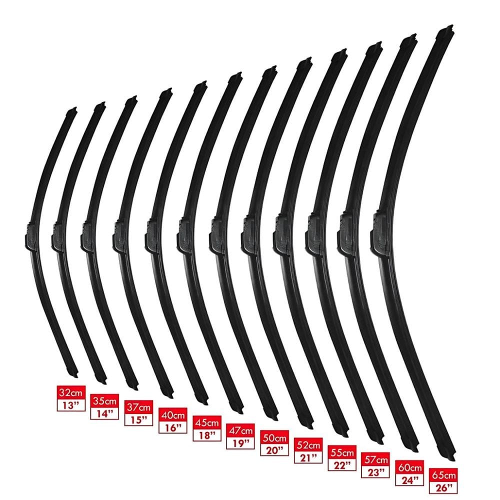 Palhetas de Limpador de Para-brisa em Silicone com Gancho Universal