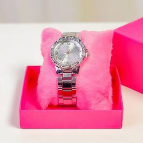Relógio Feminino Prata Com Analógico Quartz