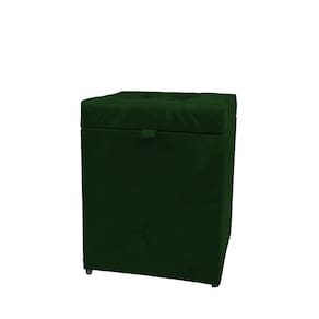 Puff Baú Quadrado 1 Lugar 36X36 Cm Verde Musgo