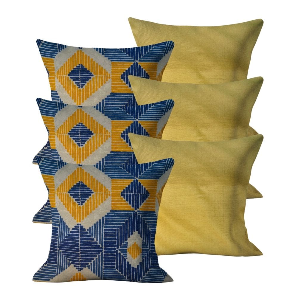 Kit 6 Capas de Almofadas Moderna 45x45 Decorativa Kit 13