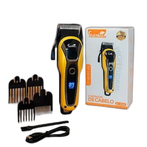 Máquina De Cabelo Recarregável Ideal Para Corte Fino