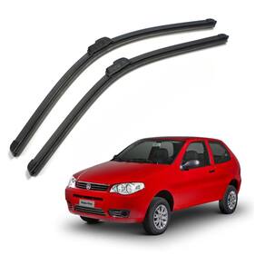 Par Palhetas Limpador Parabrisa Silicone Fiat Palio 1996 a 2011