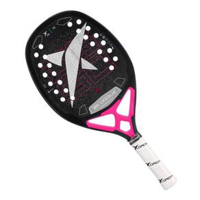 Raquete de Beach Tennis Drop Shot Conqueror 13 Tech Preta e Rosa